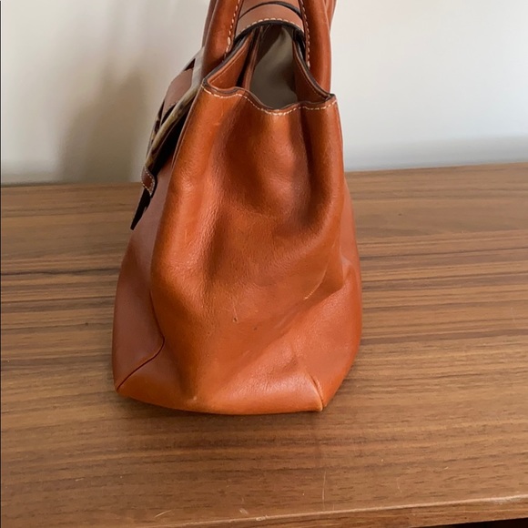 Leather Handbag with Tortoiseshell Detail - Picture 4 of 6